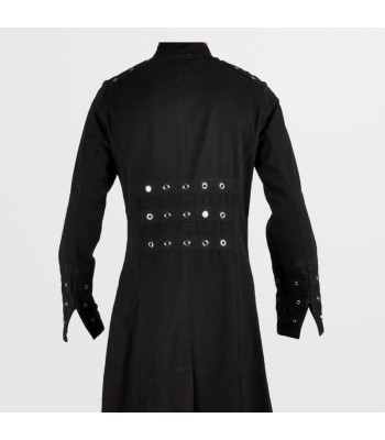 Men Punk Vampire Gothic Long Coat | Hellraiser Pinhead Men Gothic Trench Coat